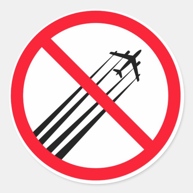 Sticker anti-Chemtrails (Devant)