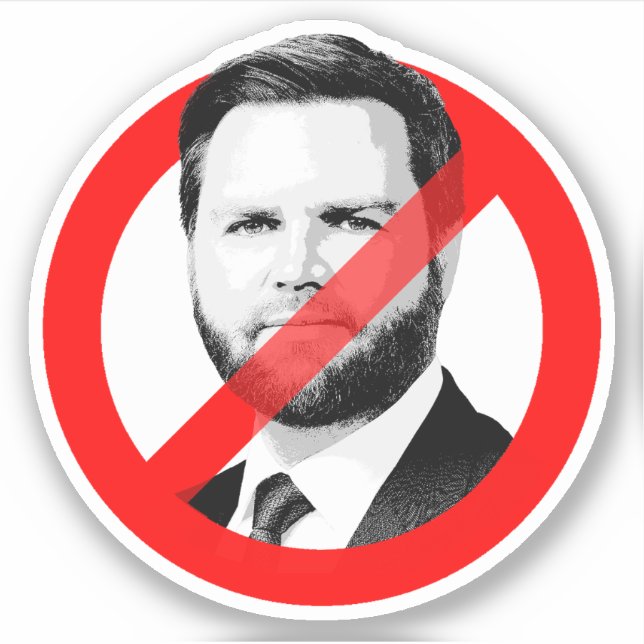 Sticker Anti JD Vance (Devant)