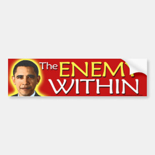 Sticker anti-Obama "L'ennemi à l'intérieur"