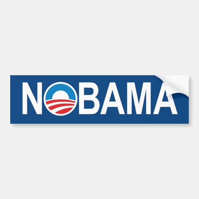 Sticker anti-Obama NOBAMA (Devant)