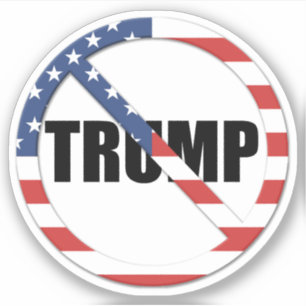 Sticker Anti-Trump pro-démocratie