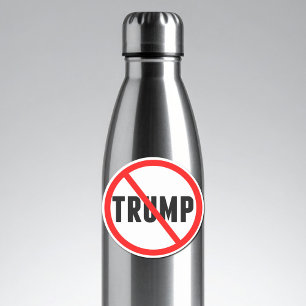 Sticker Anti Trump Simple Red Circle X Politique