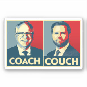Sticker Anti Trump Vance - Entraînement contre Couch