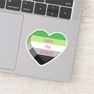 Sticker Anti-Valentines Aromantiques Personnalisables Coeu