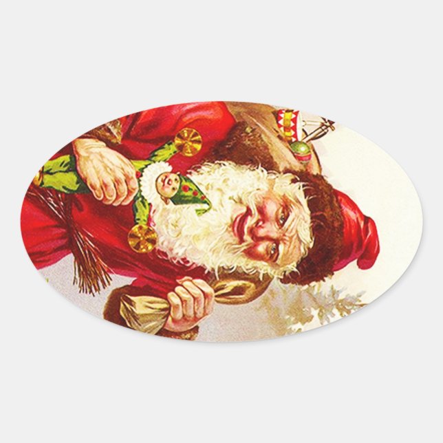 Sticker Antique Evergreen Forest Weihnachten (Vorderseite)