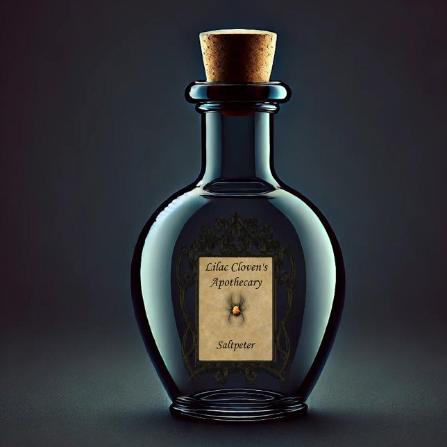 Sticker Apothécaire de Lilac Cloven : Saltpeter (Créateur téléchargé)