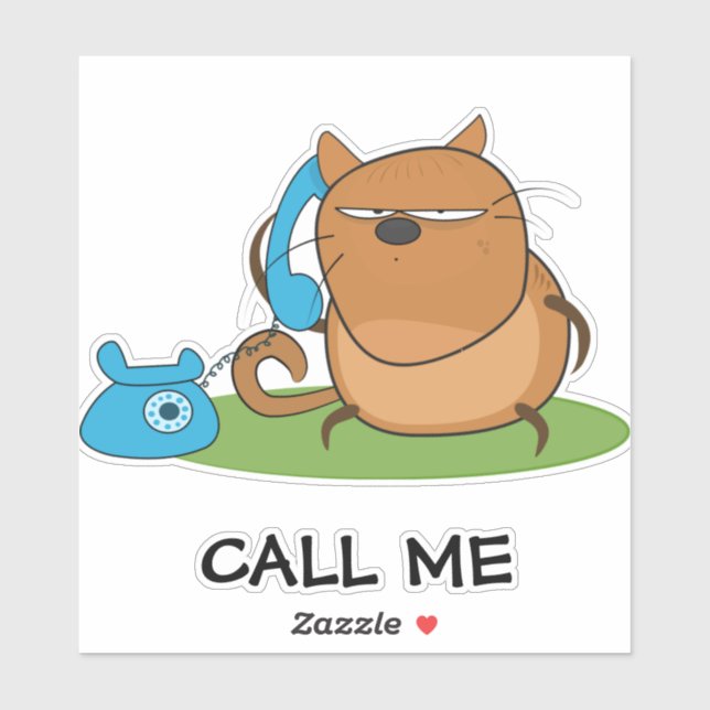 Sticker Appelle-moi (Feuille)