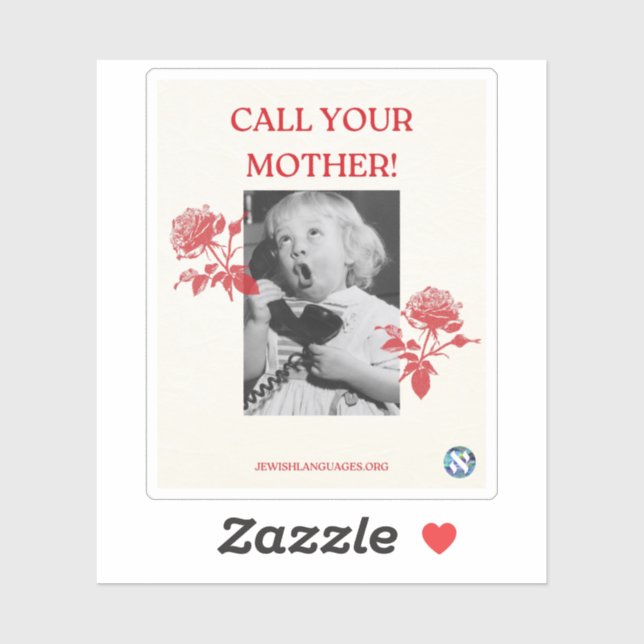 Sticker Appelle Ta Mère ! Anglais (Feuille)