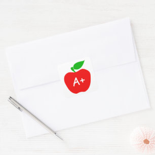 Sticker, Apple -, Customizable Quadratischer Aufkleber