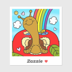 Sticker Appréciation de l'enseignant d'escargot mignonne S