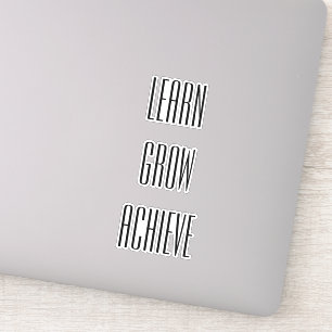 Sticker Apprendre, grandir, atteindre une recette simple p