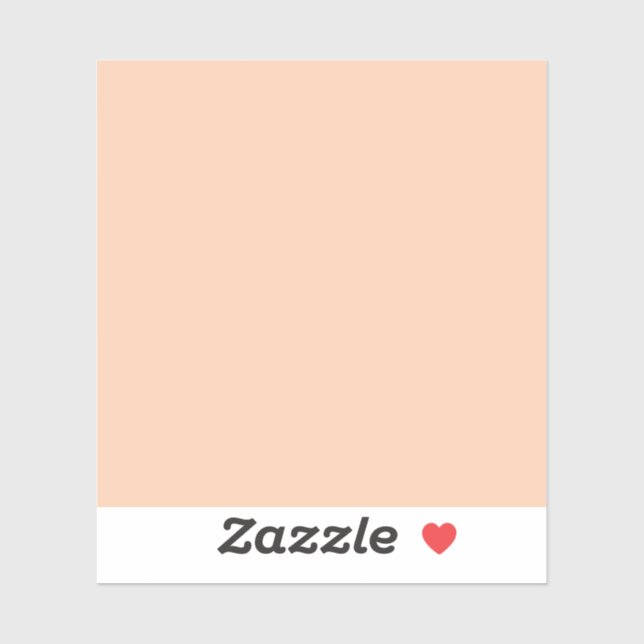 Sticker Apricot (couleur solide) (Feuille)