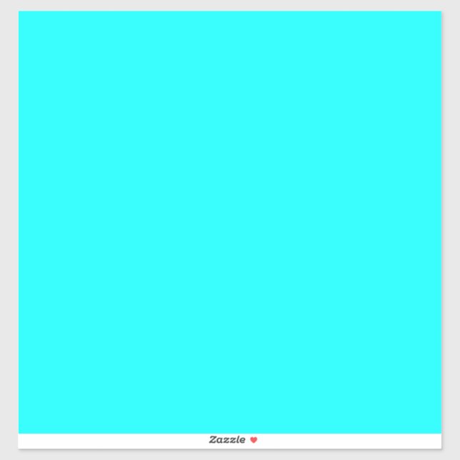 Sticker Aqua (couleur solide) (Feuille)