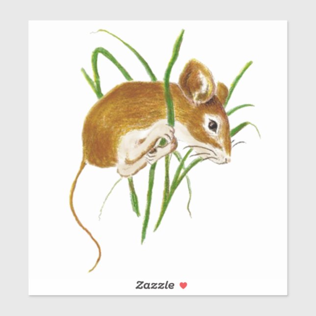 Sticker Aquarelle Cuire souris souris souris souris art an (Feuille)