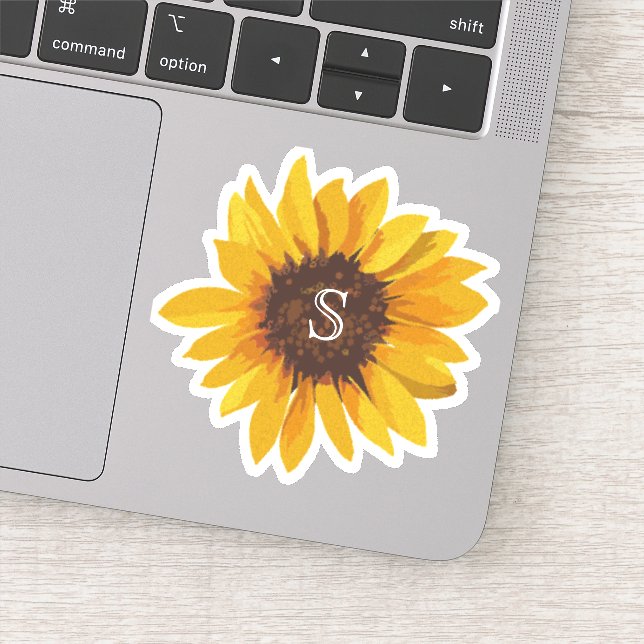 Sticker Aquarelle de tournesol (Détail)