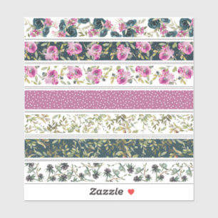 Sticker Aquarelle Motif Floral