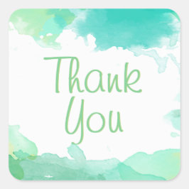 Sticker Aquarelle Verte