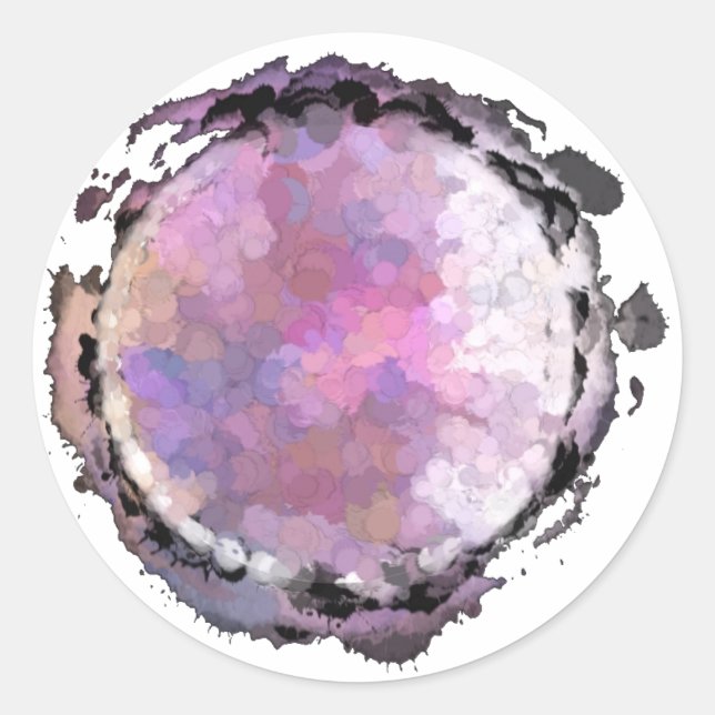 Sticker Aquarius Purple Moon (Devant)