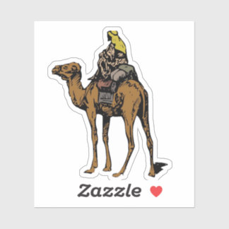 Sticker arabie saoudite culture un homme sur un autocollan