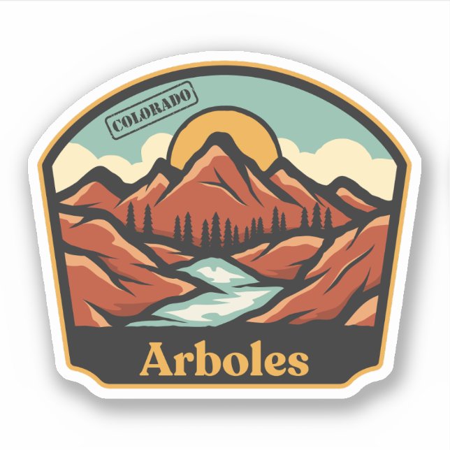 Sticker Arboles, Colorado (Devant)