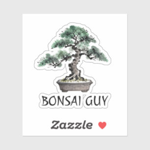Sticker Arbre Bonsaï Art Personalisé à l'Encre Japonaise S