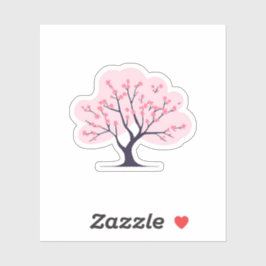 Sticker Arbre cerise en fleurs