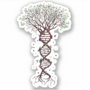 Sticker Arbre de vie génétique de l'ADN Environnement de
