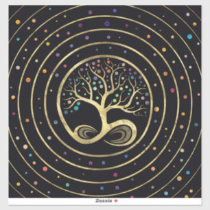 Sticker Arbre de vie - Spirale infini