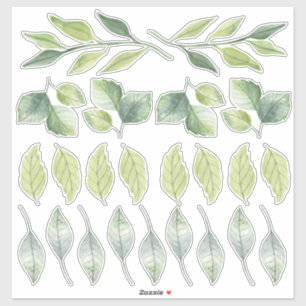 Sticker Arbre Feuilles de verdure Couloir de chambre Ensem