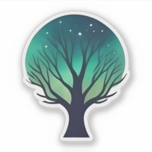 Sticker Arbre Starlit de la tranquillité