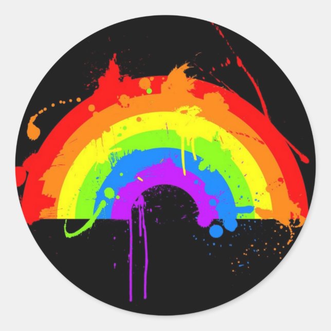 Sticker arc-en-ciel (Devant)
