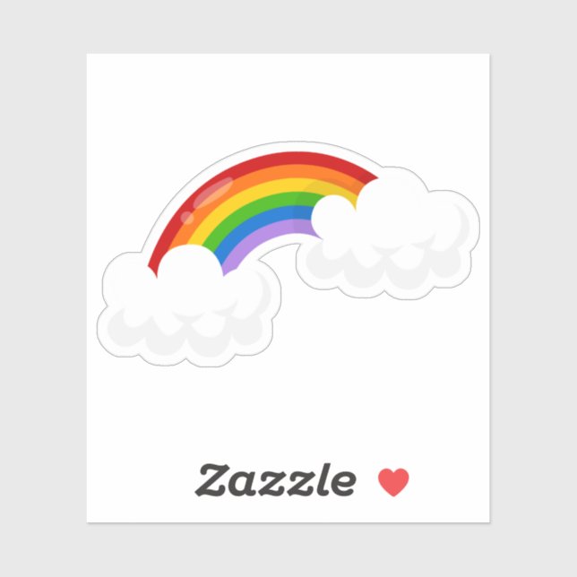 Sticker Arc-en-ciel (Feuille)
