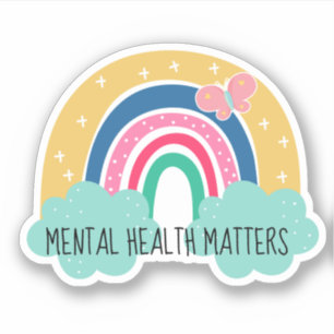 Sticker arc-en-ciel pour les questions de santé me