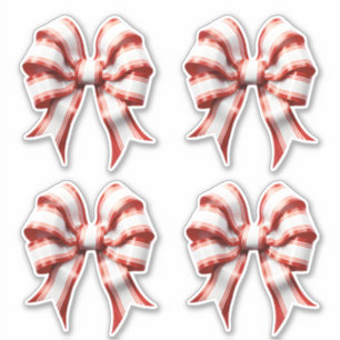 Sticker Arc rayé rouge et blanc