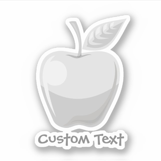 Sticker Argent Apple (Devant)