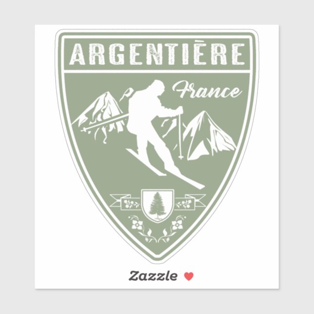 Sticker Argentière France (Feuille)