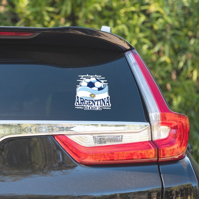 STICKER ARGENTINE 2022 ARGENTINE FLAG SOCCER (Côté voiture)