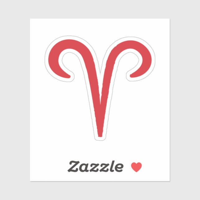 Sticker ARIES Red Astrology (Feuille)