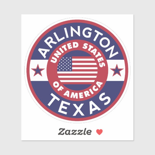 Sticker ARLINGTON, Texas (Feuille)