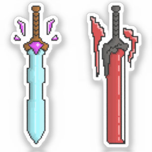 Sticker Arme de fantasy Jour et Nuit Frères Épées