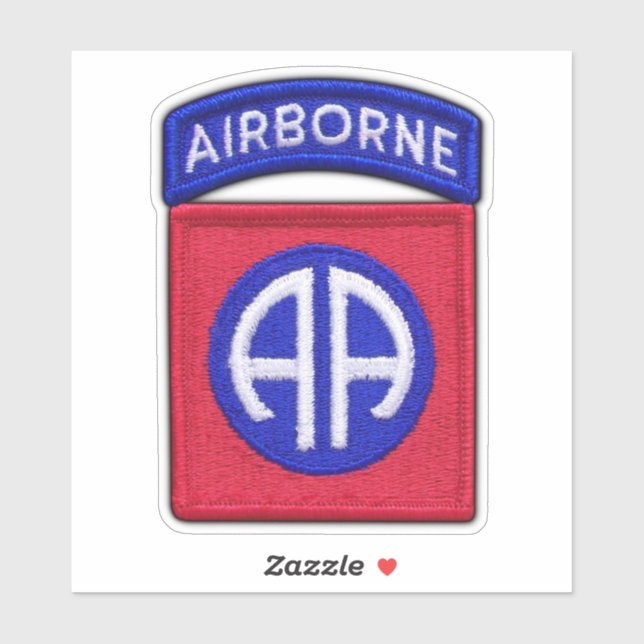 Sticker Armée 82e ABN DIV Fort Bragg Contour (Feuille)