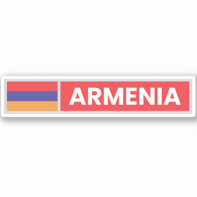 Sticker Armenia National Flag (Devant)