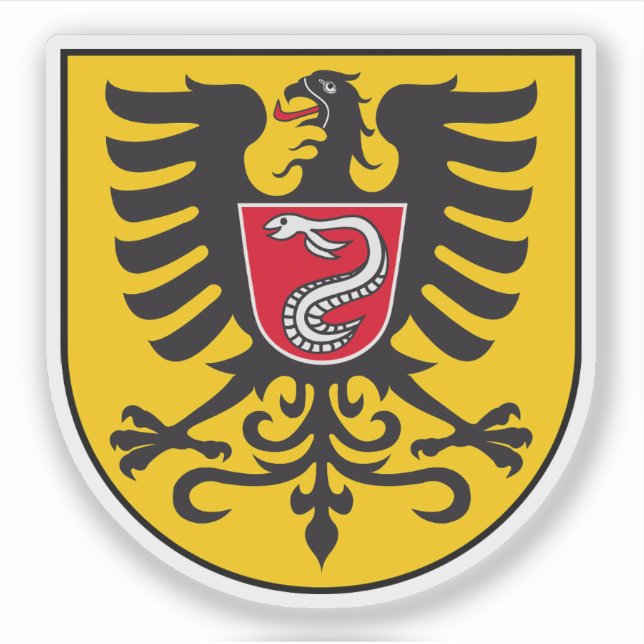 Sticker Armoiries d'Aalen, Allemagne (Devant)