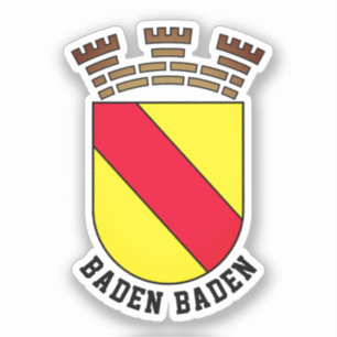 Sticker Armoiries de Baden Baden - ALLEMAGNE