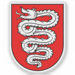 Sticker Armoiries de Bellinzona, Suisse