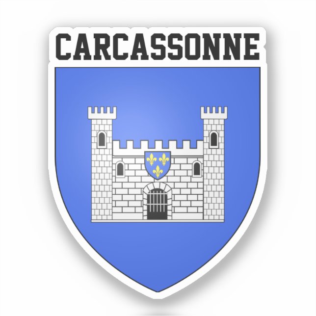 Sticker Armoiries de Carcassonne - FRANCE (Recto)