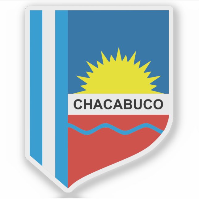 Sticker Armoiries de Chacabuco partido, Argentine (Devant)