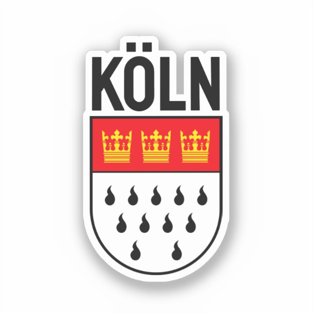 Sticker Armoiries de Cologne (Allemagne) (Recto)