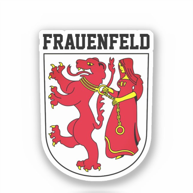 Sticker Armoiries de Frauenfeld, Suisse (Recto)