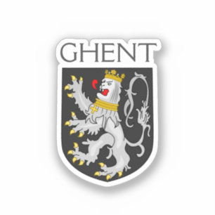 Sticker Armoiries de Gand, Belgique